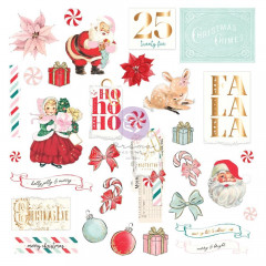 Cardstock Ephemera - Candy Cane Lane No. 1