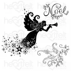 Cling Stamps - Starry Noel Angel