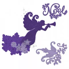 Cut and Emboss Die - Starry Noel Angel