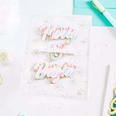 Pinkfresh Studio Cling Stamps - Snowflakes