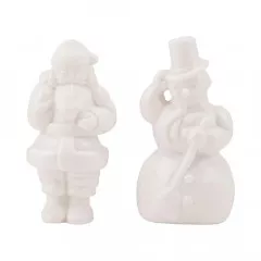 Idea-Ology Salvaged Santa and Snowman