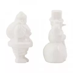 Idea-Ology Salvaged Santa and Snowman