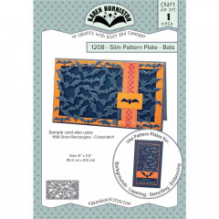 Karen Burniston Die - Slim Pattern Plate - Bats