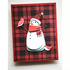 Memory Box Die - Tall Bundled Snowman