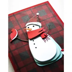 Memory Box Die - Tall Bundled Snowman