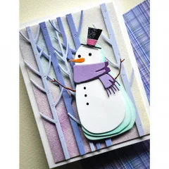 Memory Box Die - Tall Bundled Snowman