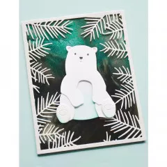 Memory Box Die - Layered Polar Bear