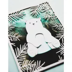 Memory Box Die - Layered Polar Bear