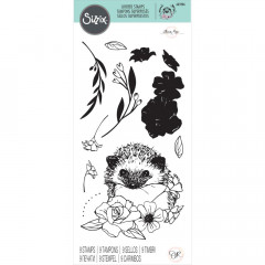 Sizzix Layered Clear Stamps - Floral Hedgehog by Oliva Rose