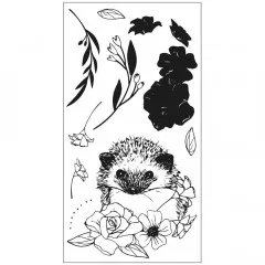 Sizzix Layered Clear Stamps - Floral Hedgehog by Oliva Rose