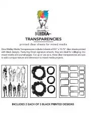 Dina Wakley Media Transparencies - Frames & Figures Set 1