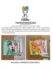 Dina Wakley Media Transparencies - Clear