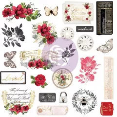 Magnolia Rouge Cardstock Ephemera