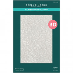 Spellbinders 3D Embossing Folder - Flower Frenzy Floral Reflection