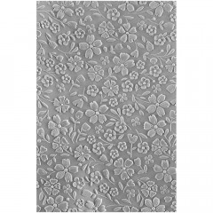 Spellbinders 3D Embossing Folder - Flower Frenzy Floral Reflection