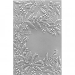 Spellbinders 3D Embossing Folder - Holiday Floral Swag