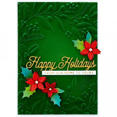 Spellbinders 3D Embossing Folder - Holiday Floral Swag