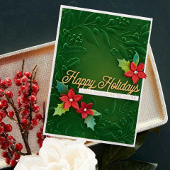 Spellbinders 3D Embossing Folder - Holiday Floral Swag