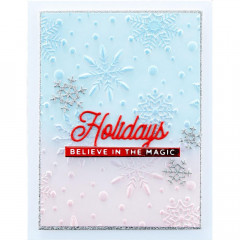 Spellbinders 3D Embossing Folder - Flurry Of Snowflakes