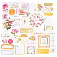 Cardstock Die-Cuts Ephemera Pack - Chrysanthemum