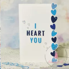 Dress My Craft Water Droplet Embellishments - Rainbow Hearts