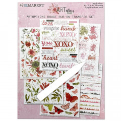 ARToptions Rouge 6x8 Rub-On Transfer Set