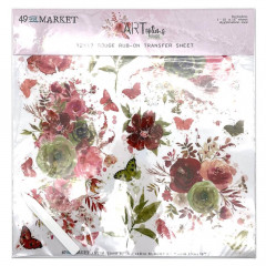 12x12 Rub-On Transfer Sheet - ARToptions Rouge