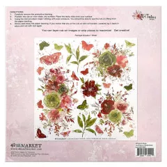 12x12 Rub-On Transfer Sheet - ARToptions Rouge