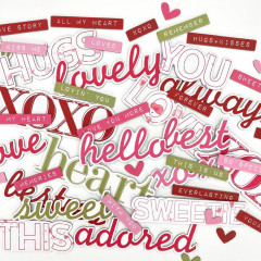 Chipboard Word Set - ARToptions Rouge