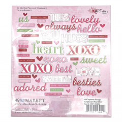 Chipboard Word Set - ARToptions Rouge