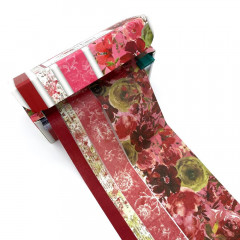 49 And Market - Fabric Tape Roll Set - ARToptions Rouge