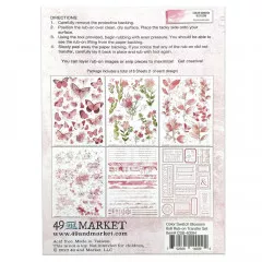 Color Swatch: Blossom 6x8 Rub-On Transfer Set