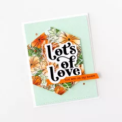 Pinkfresh Studio Cling Stamps - Poppy Mix Background