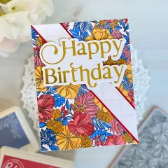 Pinkfresh Studio Cling Stamps - Poppy Mix Background