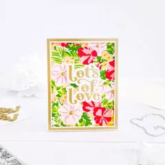 Pinkfresh Studio Cling Stamps - Poppy Mix Background