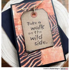 Darkroom Door Cling Stamps - Texture Zebra