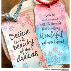 Darkroom Door Cling Stamps - Texture Snow Flakes