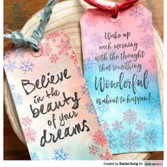 Darkroom Door Cling Stamps - Texture Snow Flakes