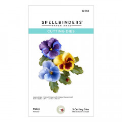 Spellbinders Etched Dies - Pansy The Painters Garden