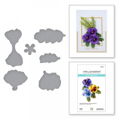 Spellbinders Etched Dies - Pansy The Painters Garden