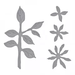 Spellbinders Etched Dies - Carolina Allspice The Painters Garden