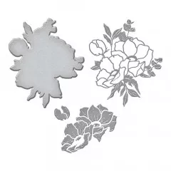 Spellbinders Etched Dies - Anemones Anemone Blooms