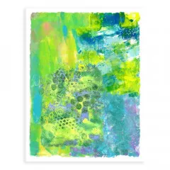 Stampendous Quick Card Backgrounds - Yellow & Green Splash