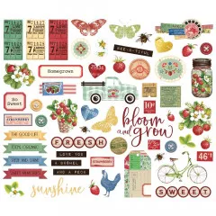 Bits & Pieces Die-Cuts - Simple Vintage Berry Fields