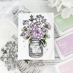 Clear Stamp Set - Inky Bouquet