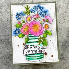 Clear Stamp Set - Inky Bouquet