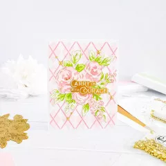 Pinkfresh Studio Stencils - Floral Trio Layering