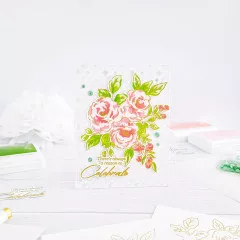 Pinkfresh Studio Stencils - Floral Trio Layering