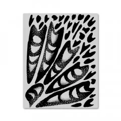 Hero Arts Cling Stamps - Abstract Butterfly Wing Background