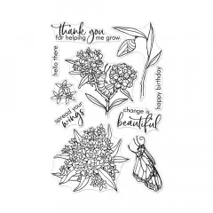 Hero Arts Clear Stamps - Monarch & Milkweed